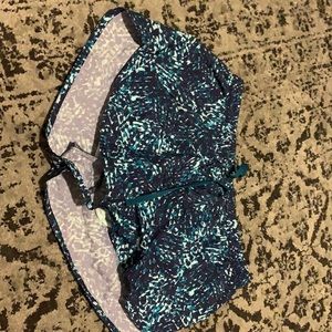 Blue athletic shorts
